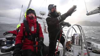 How to heave to in a yacht – Skip Novaks Storm Sailing [upl. by Martell]