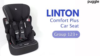 Puggle Linton Comfort Plus Group 123 Car Seat  Features amp Howto Guide [upl. by Asilrahc]