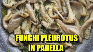 FUNGHI PLEUROTUS IN PADELLA CON AGLIO E PREZZEMOLO  Le ricette di Bmax [upl. by Ardnahcal]