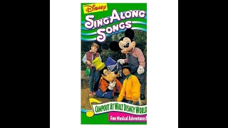 Disney Sing Along Songs Campout At Walt Disney World 199496 Full VHS  Reversed [upl. by Anilatac]