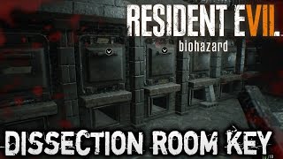 Resident Evil 7  Dissection Room Key Location  Incinerator Puzzle [upl. by Darrow]