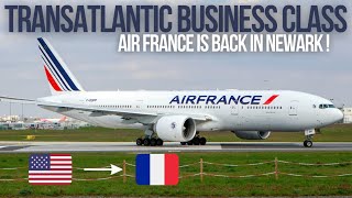 TRIP REPORT  AIR FRANCE BUSINESS CLASS New York NEWARK  Paris CDG [upl. by Zuliram]