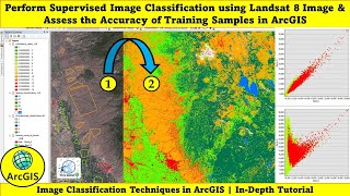 Supervised Image Classification using Landsat 8 amp Assess the Accuracy of Training Samples in ArcGIS [upl. by Letti24]