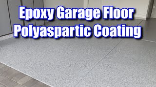 Garage Floor Epoxy using Polyaspartic Coating [upl. by Etnohc32]