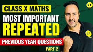 Most Important Repeated PYQs of Maths Class 10 Maths Boards Question with Ushank Sir Science and Fun [upl. by Vevine]