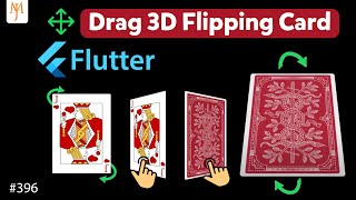 Flutter Tutorial  FlipRotate 3D Image Object By Drag Gestures  Flipping Card GestureDetector [upl. by Rici]