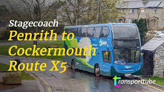 Penrith to Cockermouth • Stageoach Route X5 • Realtime [upl. by Adniroc443]