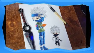 KAKASHI HATAKE FAN ART shorts naruto drawing art howtodraw copyninja kishimoto animeart [upl. by Acimahs707]