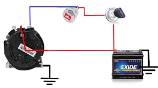 Valeo 12v 90A Alternator Wiring Diagram  How to Wire Valeo Alternator  Alternator Wiring Diagram [upl. by Modnarb470]