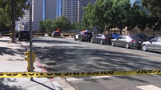 3 people dead in 2 downtown San Diego shootings officer hospitalized  NBC 7 San Diego [upl. by Osner36]