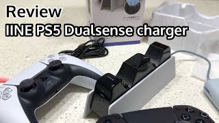 Unbox and Review IINE Charging Dock for PlayStation 5 Dualsense Controller [upl. by Ut]