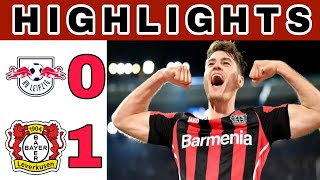 RB Leipzig vs Bayer Leverkusen  Highlights and Goals Bundesliga  Germany  2024 Update Today [upl. by Sylram796]