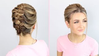 Simple Braided Updo [upl. by Ayikahs]