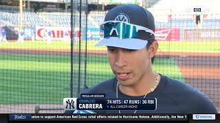 Oswaldo Cabrera on preparing to start at first base in the ALDS [upl. by Sihun]