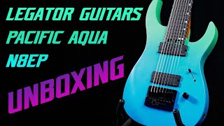 New Legator Guitars N8EP In Pacific Aqua  Unboxing Now [upl. by Leirud]