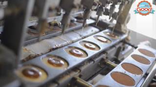 How to make Stroopwafels  Stroopwafel Production Process  Amsterdam Good Cookies [upl. by Gibby]