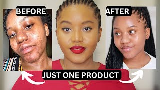 HOW TO GET RID OF DARK SPOTS WITH ONE PRODUCT  SERUM THAT WORKS [upl. by Gamali]