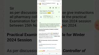 Dbatu University practical winter exam update [upl. by Daisey]