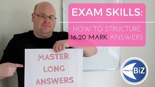 A level Business Revision  Answering 1620 Mark Questions [upl. by Lerim]