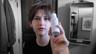 morning routine ✨  eboy how to style curtains hair [upl. by Isla]