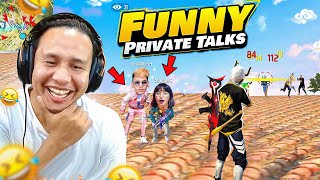 Funny Private Talks with Sooneeta amp UG Ayush Bhai 😁 Free Fire Max [upl. by Euqinommod]