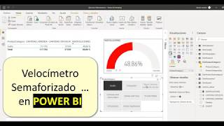 Velocímetro semaforizado en Power BI [upl. by Lanna]