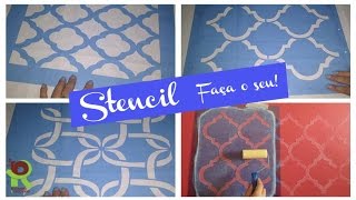 Como fazer STENCIL para pinturas  Reutilizando Radiografias  Decorando e Reciclando [upl. by Tanner40]