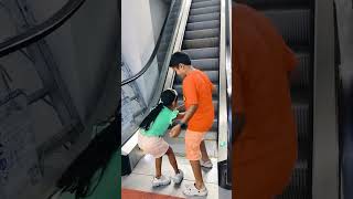 escalator fear 😄foolsibling [upl. by Namielus]