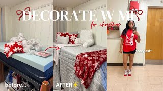 DECORATE MY DORM WITH ME FOR CHRISTMAS 2024 Vlogmas Day 1 [upl. by Noryd]