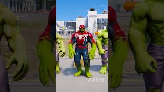 RANDOM SPIDERMAN VS SPIDERHULK BATTLE gta5 hulk spiderman [upl. by Zoara699]