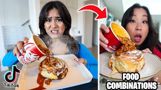 I Tested WEIRD VIRAL Food Combinations TikTok Edition [upl. by Anirual141]