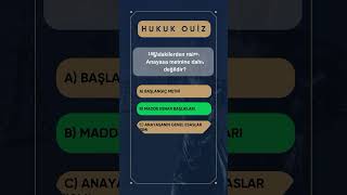 Hukuk Quiz📌 [upl. by Arin]