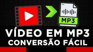 Como converter vídeo para MP3 online e GRÁTIS  MÉTODO MAIS RÁPIDO ✅ [upl. by Tremml552]