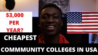 Most affordable  6 Cheapest Community colleges in USA for international students Top 6 [upl. by Keegan400]