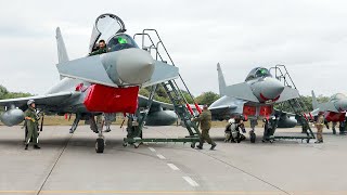 Preparing Super Powerful European Fighter Jets For Intense Aerial Action [upl. by Rehpatsirhc548]