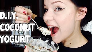 DIY Coconut Yogurt made with Probiotics  Ketogenic Diet  Dairy Free Yogurt [upl. by Notaes480]