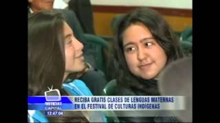 Reciba gratis clases de lenguas maternas en el festival de culturas indígenas [upl. by Caswell]