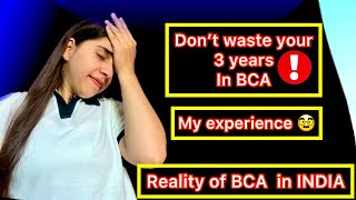 Job after BCA  Reality of BCA Course  BCA in 2024  My personal Experience  BCA Salary Placement [upl. by Perr706]