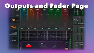 Output Processing Feedback Assistant and Fader Page  CQ 18T Digital Mixer [upl. by Domash]