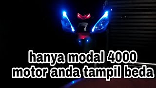 Cara membuat lampu alis pada motor [upl. by Rubens]