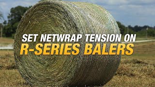 How to set net tension on Rseries balers [upl. by Arabeila86]