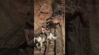 RDR 2  Gator is Afraid of Train shorts rdr2 [upl. by Gilberto]