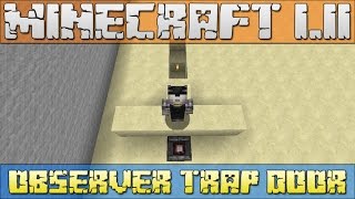 Minecraft Observer Trap Door 111 [upl. by Nilyac]