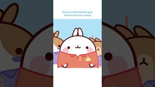 That one friend who gets distracted very easily molang shorts shortsfeed cartoonforkids [upl. by Gratiana]