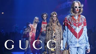 Gucci Spring Summer 2018 Fashion Show Full Video [upl. by Sueaddaht]