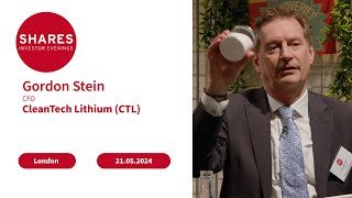 CleanTech Lithium CTL  Gordon Stein CFO [upl. by Venn]