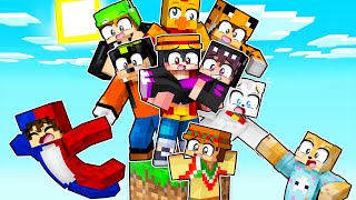 ¡10 YOUTUBERS vs UN BLOQUE en MINECRAFT 😱 RETO EXTREMO RAMCORE [upl. by Navert]