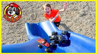 MONSTER TRUCKS PLAY AT THE PARK 🛝 Our FUNNIEST Compilation 😂 [upl. by Tutankhamen135]