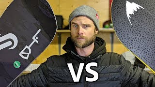 Snowboard Comparison  Deep Thinker VS TRice Pro [upl. by Banky]