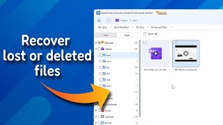 How to Recover Deleted or Lost Files Data Recovery Wizard [upl. by Ellednahs]